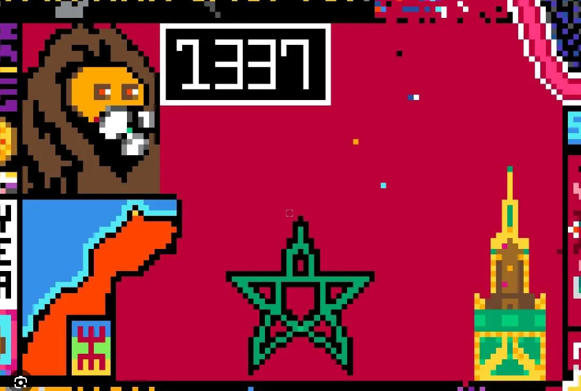 the participation of morocco in reddit pixel war 2022