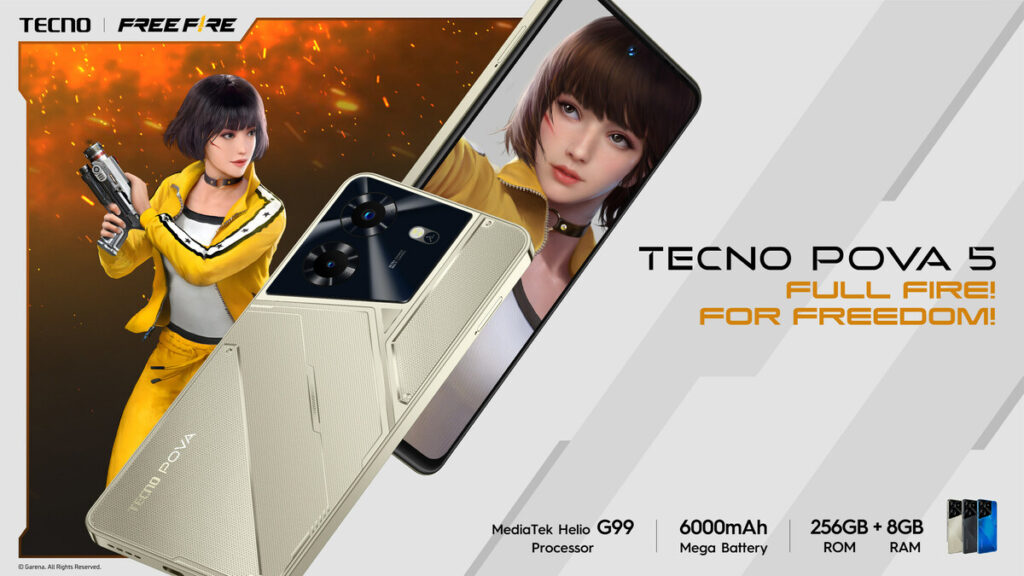 TECNO Unveils POVA 5 Series: The Ultimate Free Fire Gaming Powerhouse!