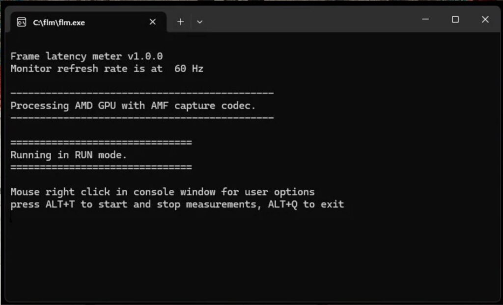 AMD Frame Latency Meter