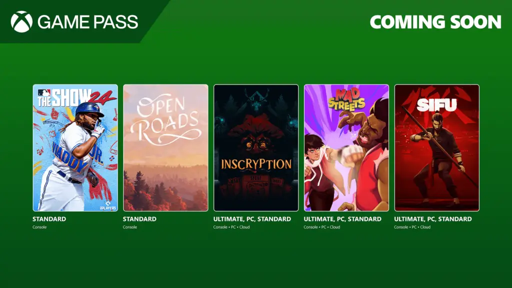 Xbox Game Releases